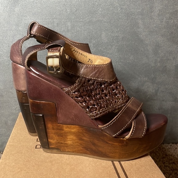 BED STU Petra Wooden Heel Wedge Sandals - Picture 5 of 15